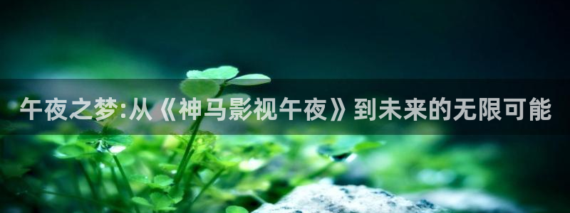 必勝韓國影視：午夜之夢:從《神馬影視午夜》到未來的無限可能